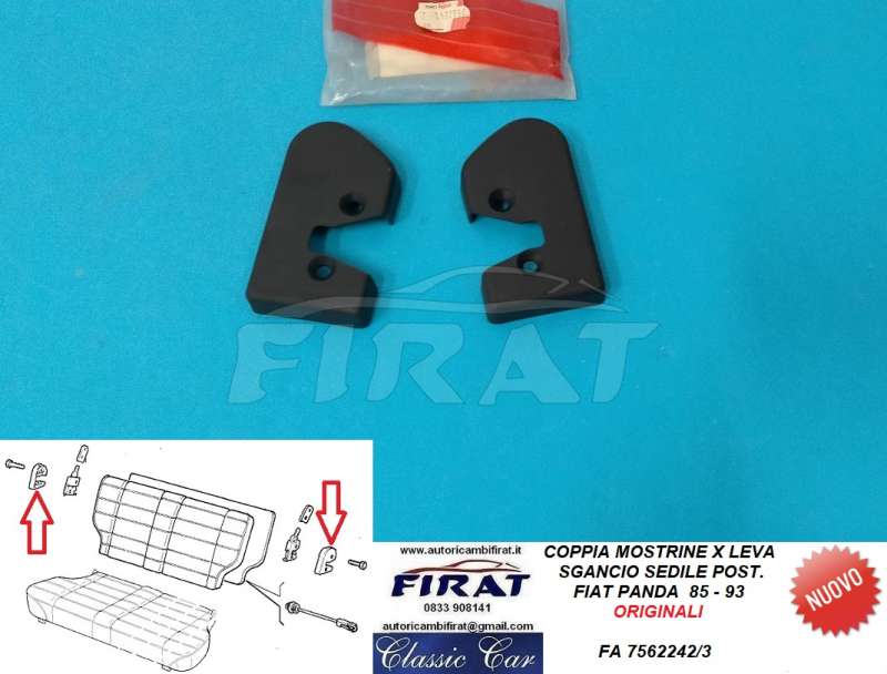 MOSTRINE SGANCIO SEDILE FIAT PANDA (7562242/3)